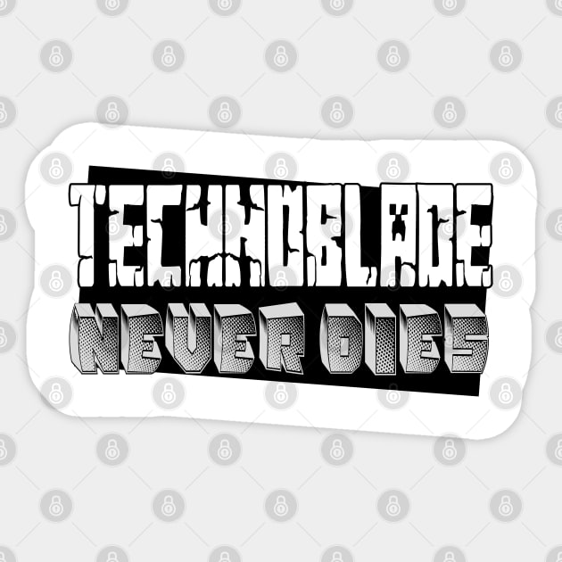 Technoblade Never Dies Sticker by EleganceSpace